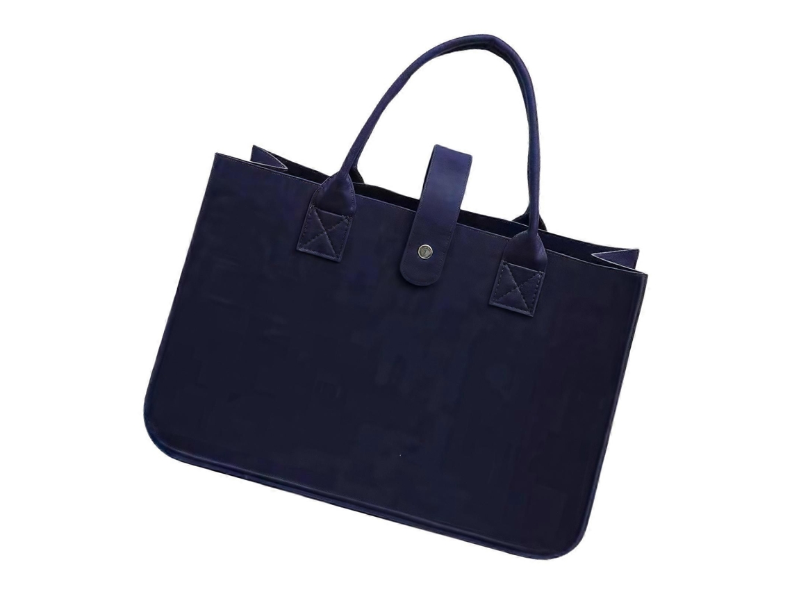 Sacola De Compras Dobrável De Feltro Para Brinquedos, Compras, Passeios, Armazenamento, Trabalho, Viagens, Piqueniques E Uso Diário, Azul Marinho.