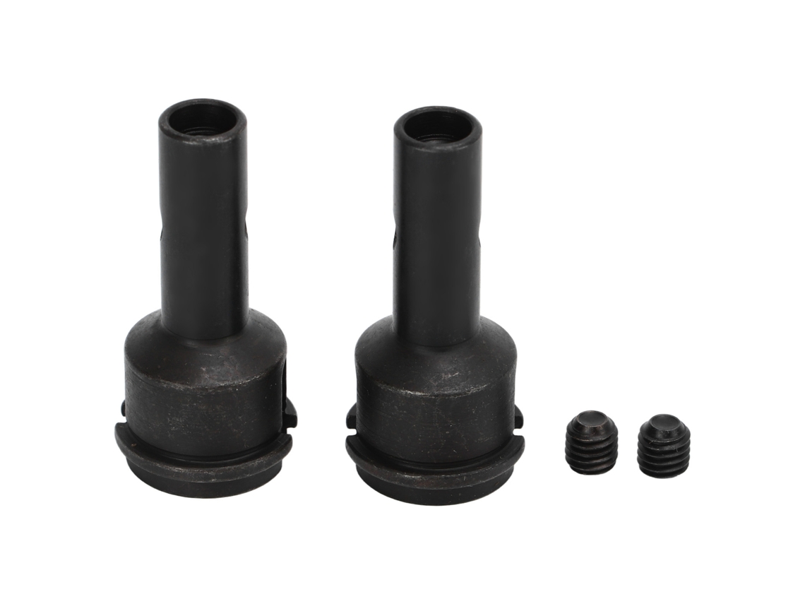 Mali 2pcs Eixos de Roda Traseira de Aço para Arrma 6s Mojave 1/7 Kraton 1/8 Rc Carro Substituição Preto