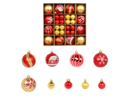 Laxiscreed Conjunto De Caixas De Presente Natal Vermelhos E Dourados Para Enfeites