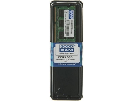 Memória RAM DDR3 GOODRAM GR1600S3V64L11/8G (1 x 8 GB - 1600 MHz - CL 11)