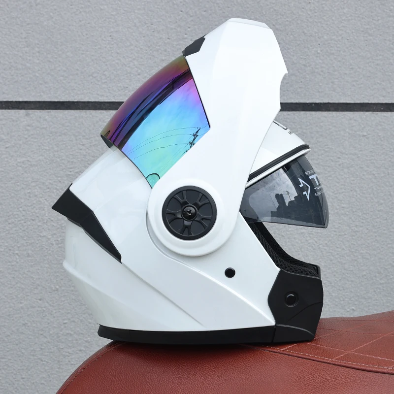 Capacete Modular Flip-up Com Certificação (m)dot, Unissex, Feito De Material Abs.
