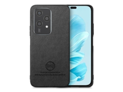 Capa Traseira Para Celular Em Couro Sintético Sarjado Para Honor 200 Lite (versão Global)