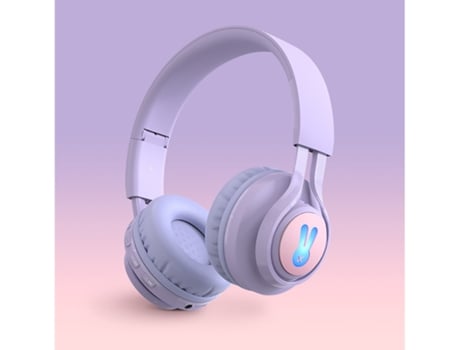 Fones De Ouvido Sem Fio Dinâmicos Bluetooth 5.0 Para Crianças - Rosa