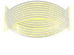Adesivos Refletores Universais À Prova D'água Para Aros De