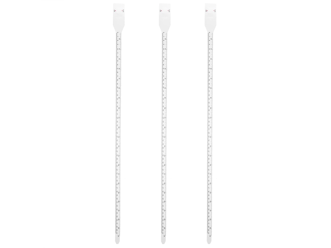 Conjunto De 3 Fitas Métricas Para Medir A Circunferência Da Cabeça, Retráteis, Em Pp, 60cm, Com Calibração Precisa