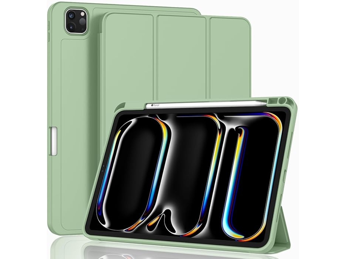 Capa Protetora Para Tablet Ipad Mini6, Suporte Verde - Elysve