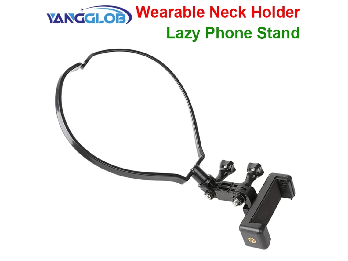 Suporte De Pescoço Portátil Mãos-livres Para Celular, Tripé Universal Para Iphone 15 Pro Max, Samsung E Gopro.
