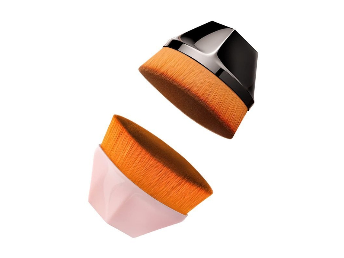 Pincel de Base Linjou 2 Pack, Pincel Hexagonal de Topo Plano para Blush Líquido em Pó