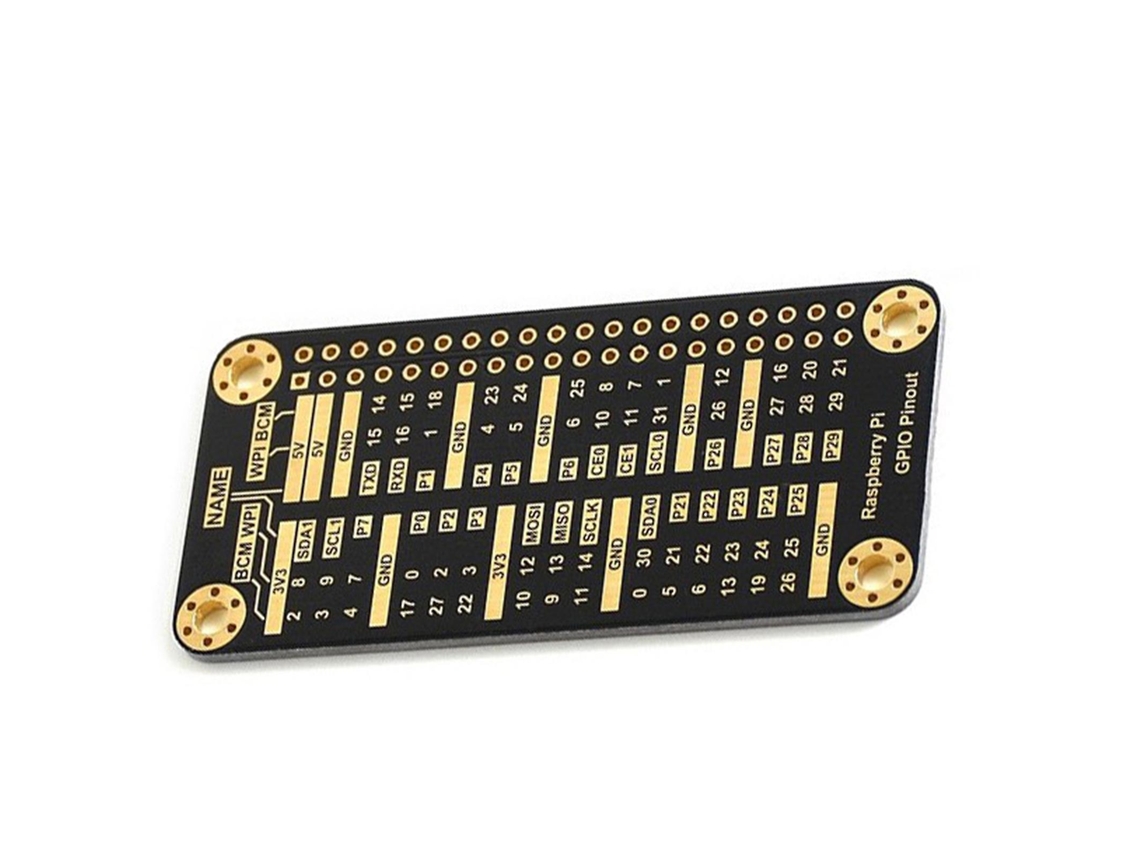 Placa De Referência Gpio Para Raspberry Pi Modelo 4b/3b/zero 2w