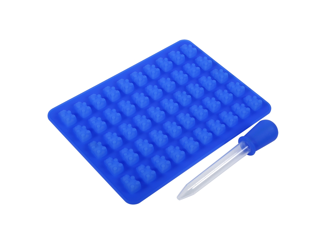 Mold De Silicone Urso Para Geleia E Chocolate Royal Blue