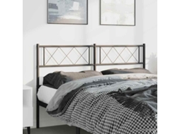 Vidaxl Cabeceira De Substituição 135 Cm Metal Preto