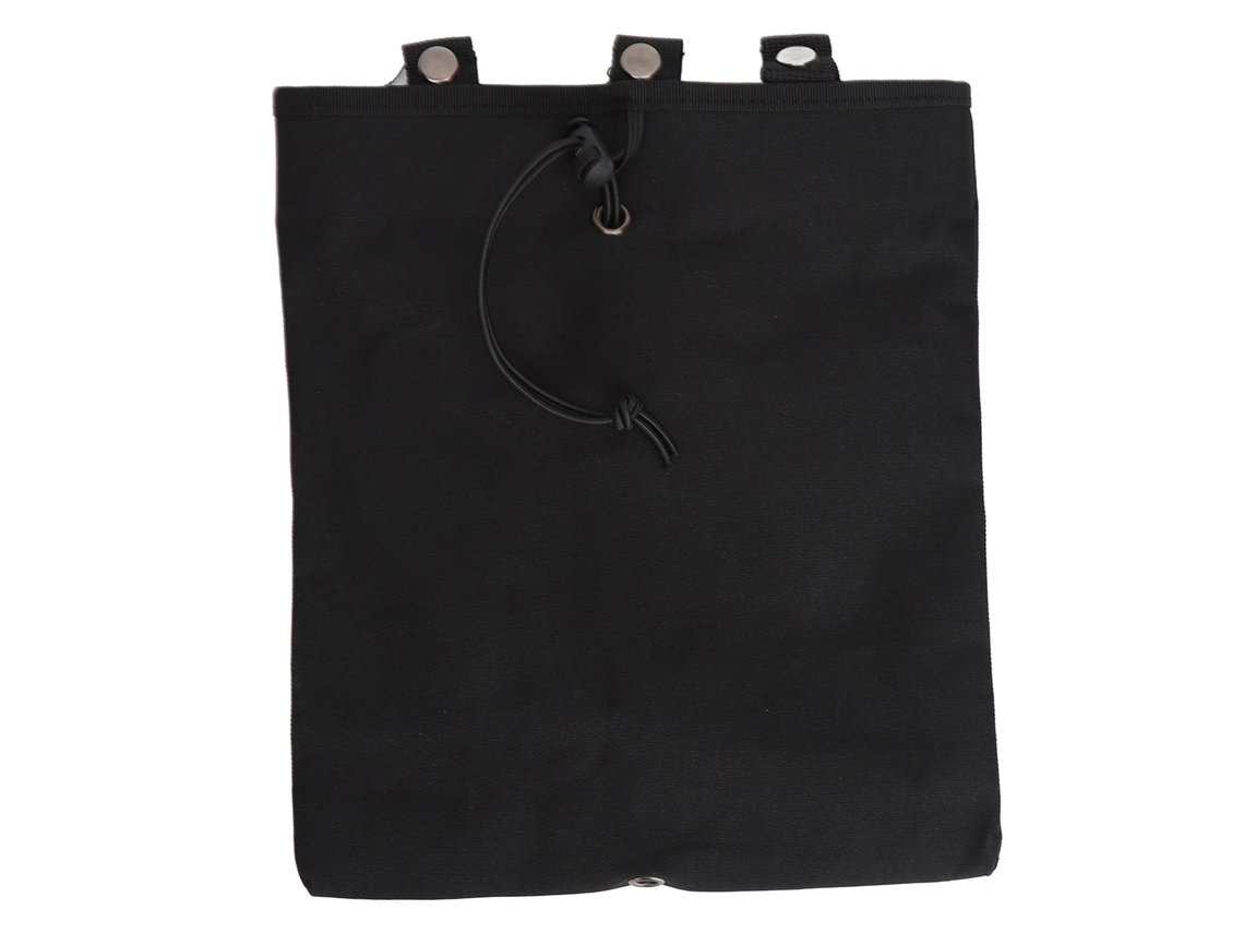 Bolsa de Corda Preta Oxford Capacidade Grande
