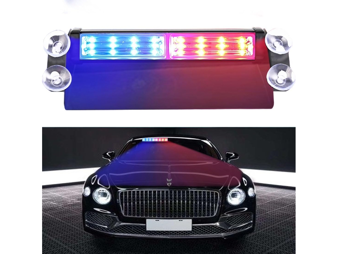 Luz Estroboscópica De Led Para Brisa, Luz De Advertência Intermitente Emergência Para Carro Veículo Resgate Caminhão