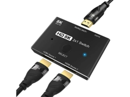 Adaptador de switch HDMI 2.1 versão 8k Yizhood preto
