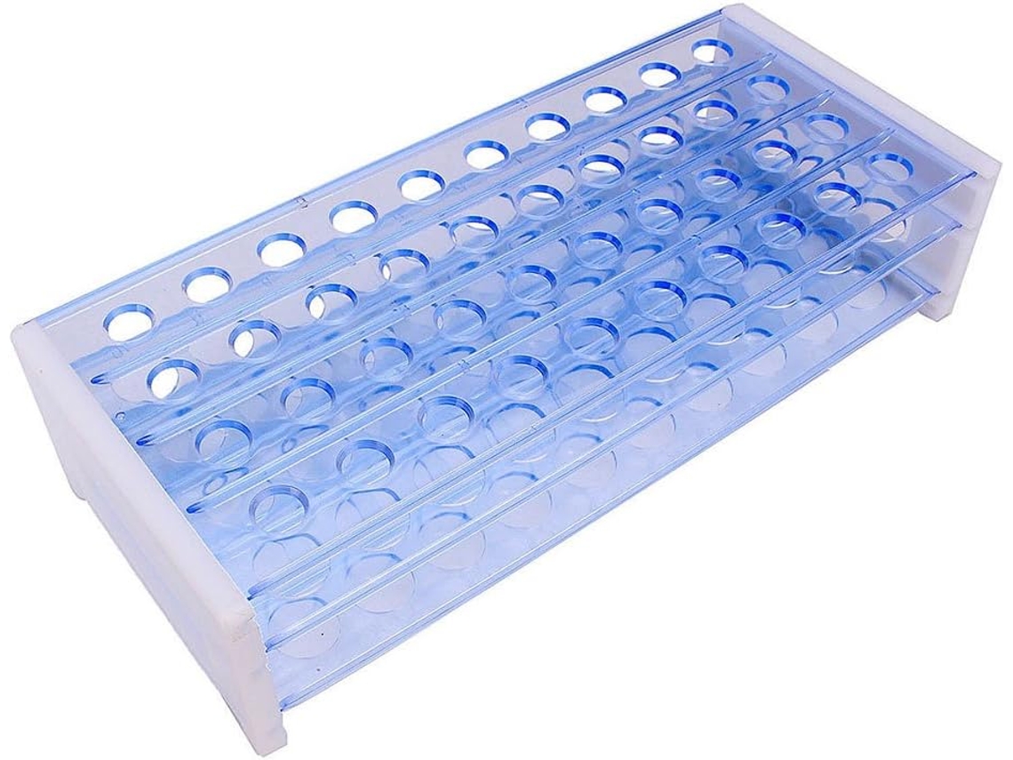 Suporte De Plástico E Tubo De Laboratório
