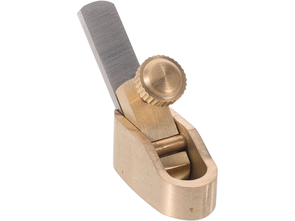 Mini Plaina Manual De Latão Maciço De 8 Mm Para Trabalhos Em Madeira.