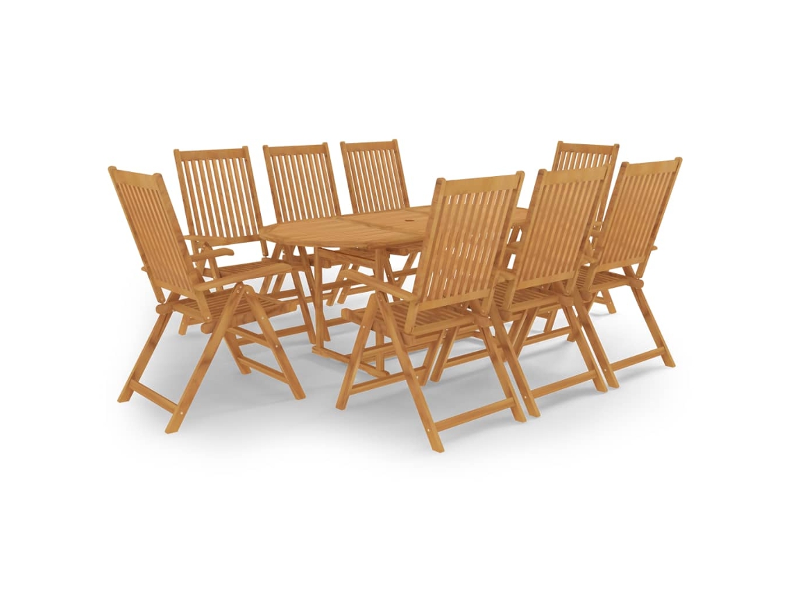 Garden Dining Set, Garden Dining Sets Vidaxl Marrom Madeira (n/a)