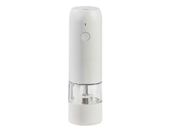 Moedor Elétrico Automático De Pimenta E Sal Com Carregamento Usb, Moedor De Especiarias Com Ajuste De Moagem Nostalgia88 (branco)