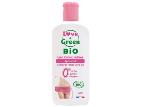 Gel de Limpeza Íntima Bio 200 ml LOVE & GREEN