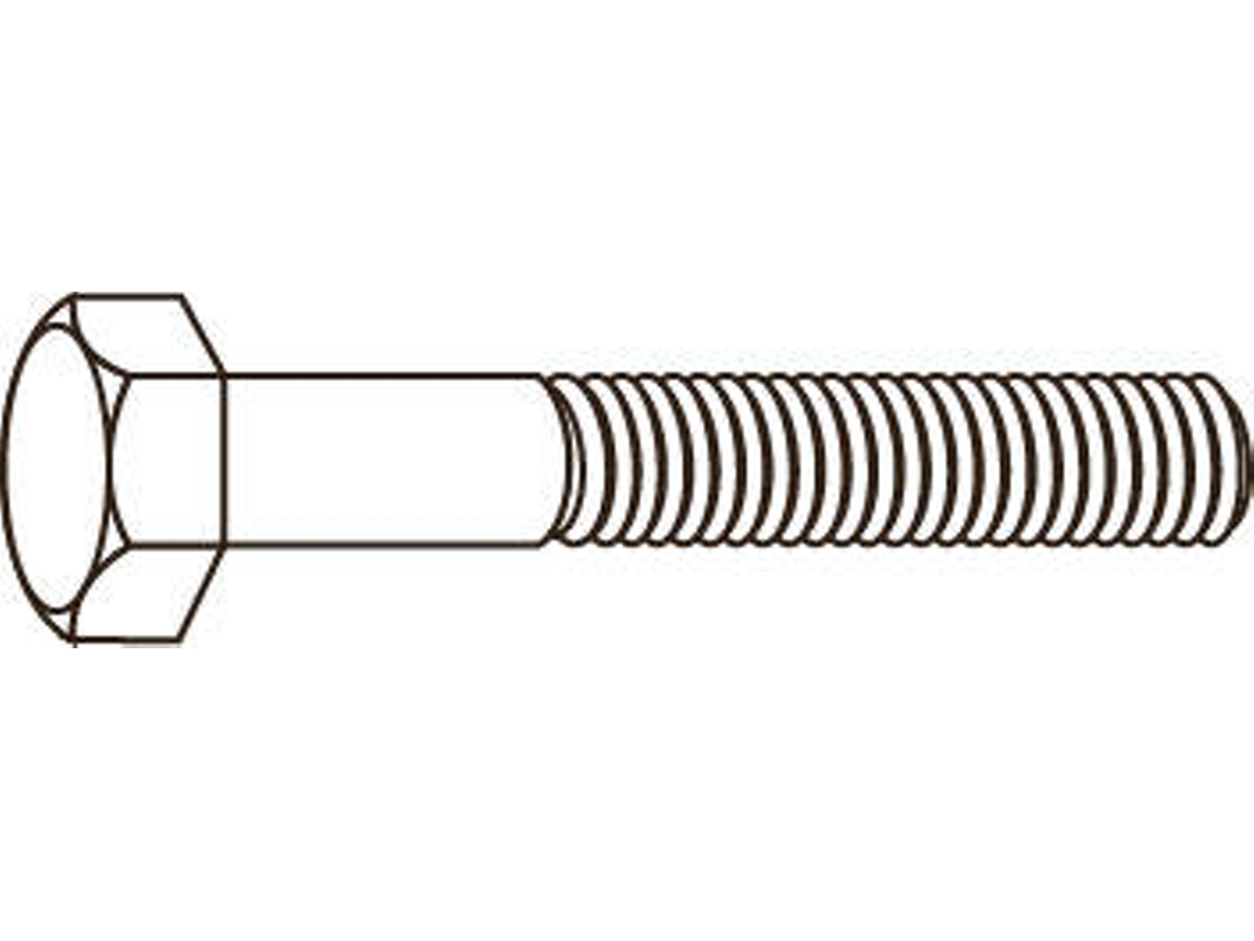Parafuso CHEMITOOL Sextavado Rosca Parcial DIN 931 M8x35 8.8 Sem Acabamentos