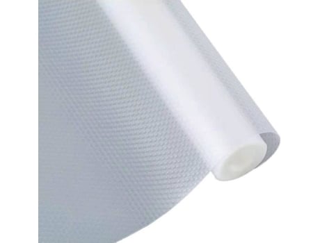Tapete Inferior Da Gaveta Antiderrapante Não Adesivo Eva Proteção de Plástico Transparente para Cozinha Geladeira Branco 60X150Cm INSFITY