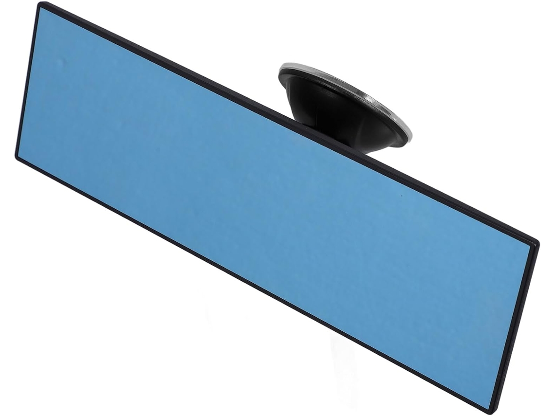 Espelho Retrovisor Interno Grande Angular Removível Com Ventosa E Revestimento Antirreflexo.