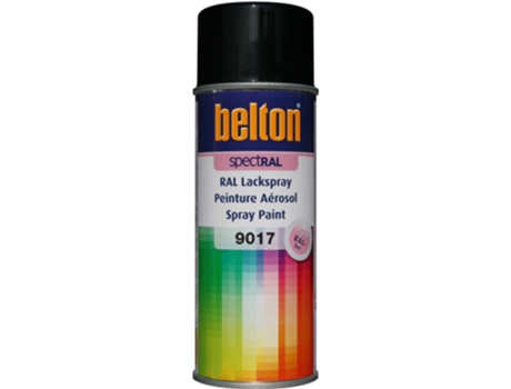 Spray Belton Spect Ral Brilhante 400 Ml (Ral 9017 Traffic Black)