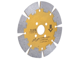 Disco de serra diamantado dourado de alta dureza, resistente ao desgaste, durável para ranhuras em paredes de concreto, 114x20x1,8mm