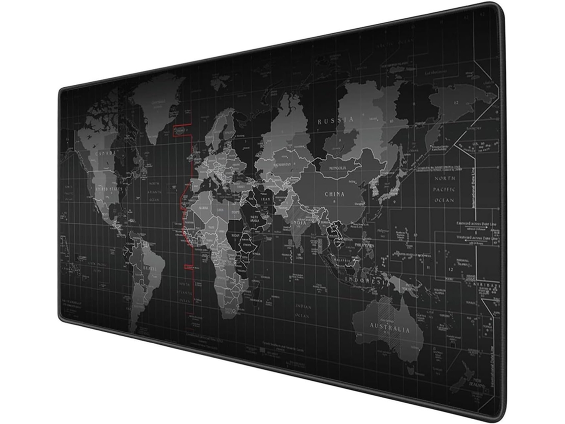 Mousepad - Tapete De Mesa Com Mapa-múndi Para Teclado (35,4 X 15,5 X 0,157 Polegadas), Sobre O Tamanho