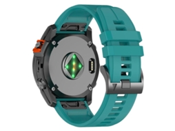 Bracelete para Garmin silicone com liberação rápida e fivela de aço preta azul e verde XIAOMOYU