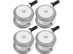Conjunto de 4 Rodas Giratórias para Carrinho de Bebê: Rodas Giratórias Silenciosas de Reposição para a Frente CHABERLU