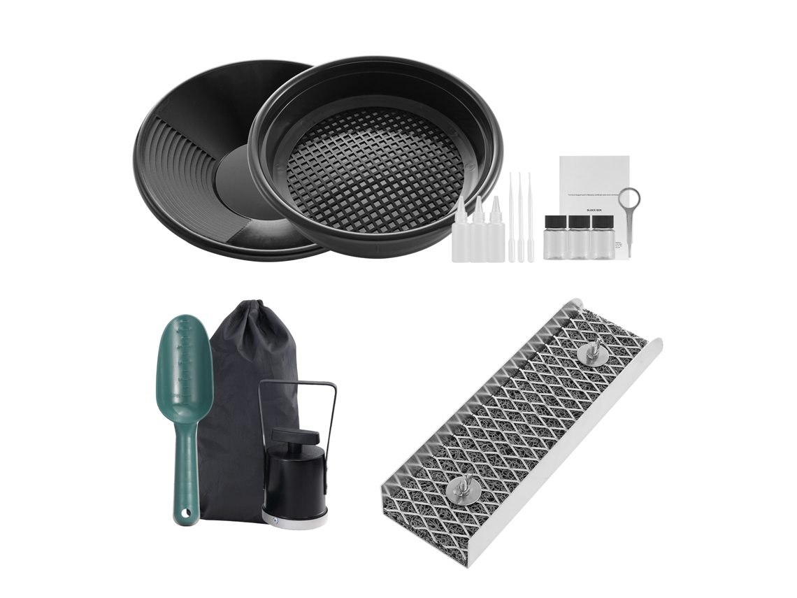 Kit Para Lavagem De Ouro Succebuy 16 Peças 30,48 Cm Garimpeiro De Ouro Em Alumínio