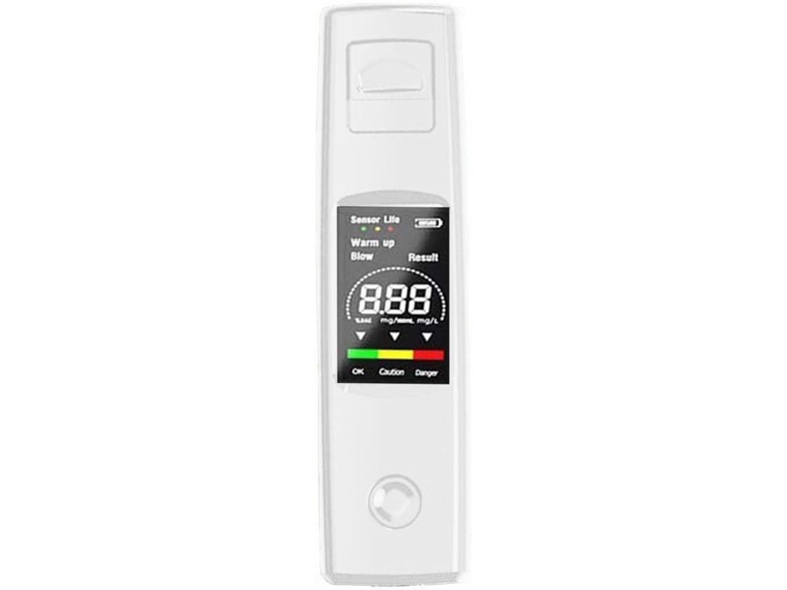 Bafômetro Com Sensor De Alta Precisão E Visor Lcd Colorido(branco)