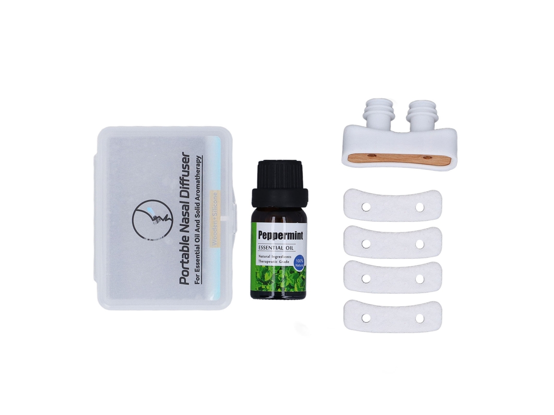 Tubo Inhalador De Aromaterapia Portátil Com Óleo De 10ml