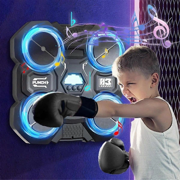 Máquina De Boxe Musical Para Crianças, Mural De Parede Inteligente Com Máquina De Boxe Musical Para Relaxamento Brilvibera