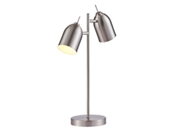 Candeeiros de Mesa TEAMSON HOME (Metal - Prateado - 46,0 cm)