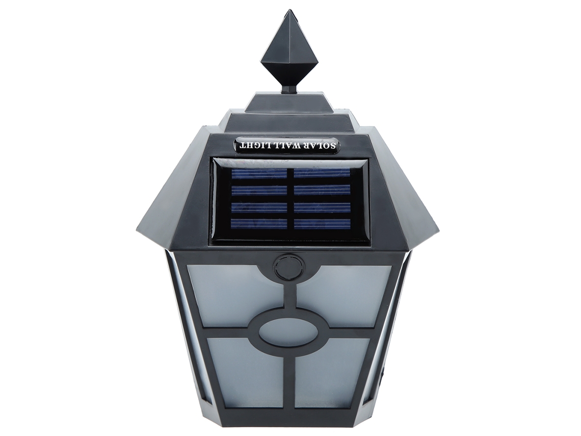 Luz Solar Hexagonal Led Decorativa Parede Jardim Externa
