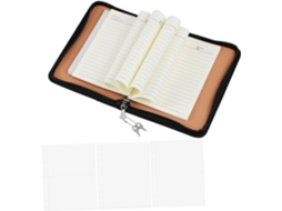 Pasta de Argolas com Zíper, Pasta Flexível para Documentos SFUSHOS
