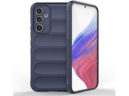 Capa Hexinyigjly Silicone Para Samsung Galaxy A34, Com Revestimento Interior Em Microfibra Anti-riscos Azul