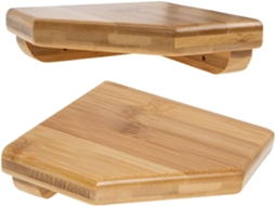 Vicasky Conjunto De 2-prateleiras Flutuantes Canto Para Parede, Ideais Para Banheiro E Cozinha, Otimizando Espaço E