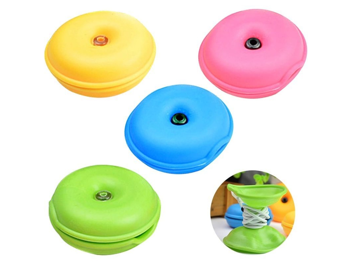 Organizador De Cabos Tortuga 4 Piezas De Silicona Para Fones De Ouvido, Carregadores, Casa
