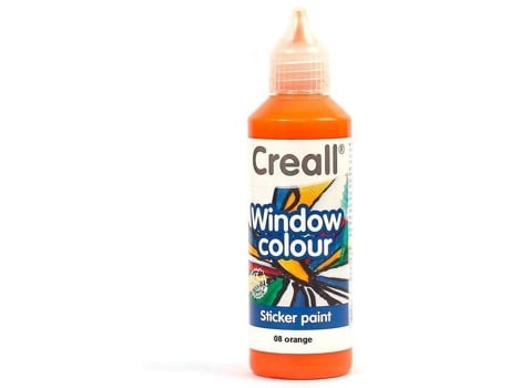 Tinta Reposicionável para Janelas Glass CREALL (Laranja - 80 ml)