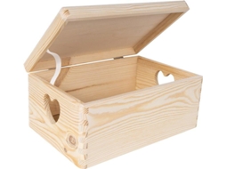 Caixa De Armazenamento De Madeira Decorativa Criativa 30x20x14cm - Caixa De Armazenamento De Madeira - Caixa De Armazenamento De Cozinha - Caixa De Ar