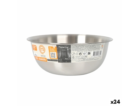Tigela Masterchef Aço Inox 1,2 L 19 X 7,5 Cm (24 Unidades)