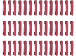 60 Unidades de Alfinetes Plásticos Brancos Autoadesivos para Artesanato, Alfinetes de Segurança para Fixação Crachás E