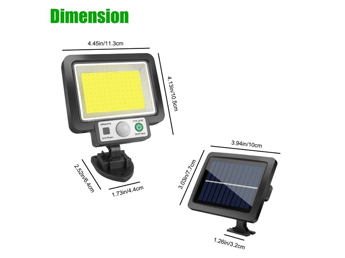 Luminária De Rua Solar De 220.000 Lúmens Para Áreas Externas, Comercial, À Prova Dágua, Jardim, Quintal, Parede SUNNY SPACES