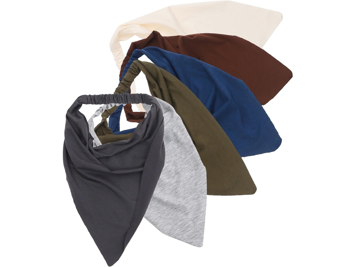 Bandanas Confortáveis E Fáceis De Usar, Estilo Boêmio Elegante, Conjunto De 6 Em Algodão E
