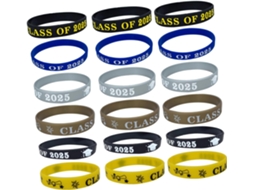 Pulseiras Personalizadas, Pulseiras De Silicone Para Formatura Estudantes, Lembrancinhas Para A Turma De 2025