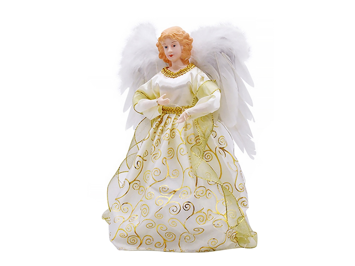 Topo De Árvore De Natal Anjo Iluminado