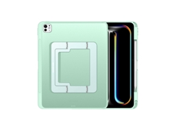 Capa Para Hexinyigjly ( 2024/2025) Ipad Pro 11 Polegadas M4/m5 , Suporte Ajustável Em Vários Ângulos Verde